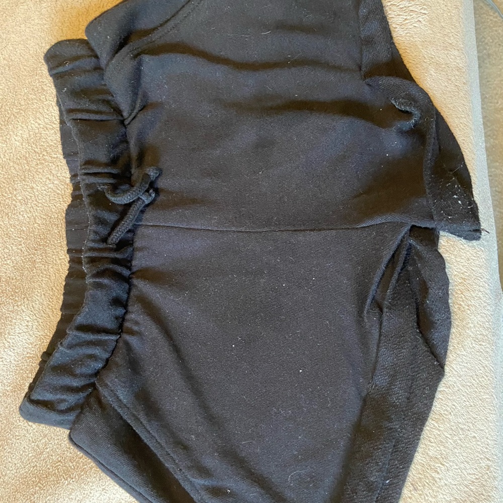 Black H&M sleep shorts